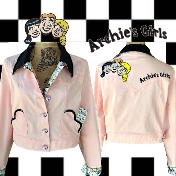 Betty & Veronica x Unique Village Archie Girls Jacket Size L NWT - Picture 6 of 10